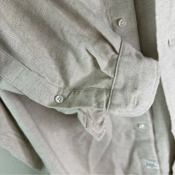 Frank and Eileen McLoghlin Utility Natural Denim Oversized Shirt SZ M/L - Picture 6 of 10